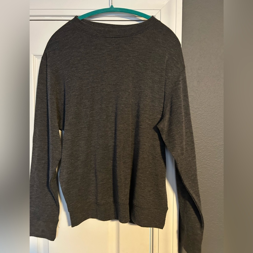 Double Zero Charcoal Long Sleeve Top